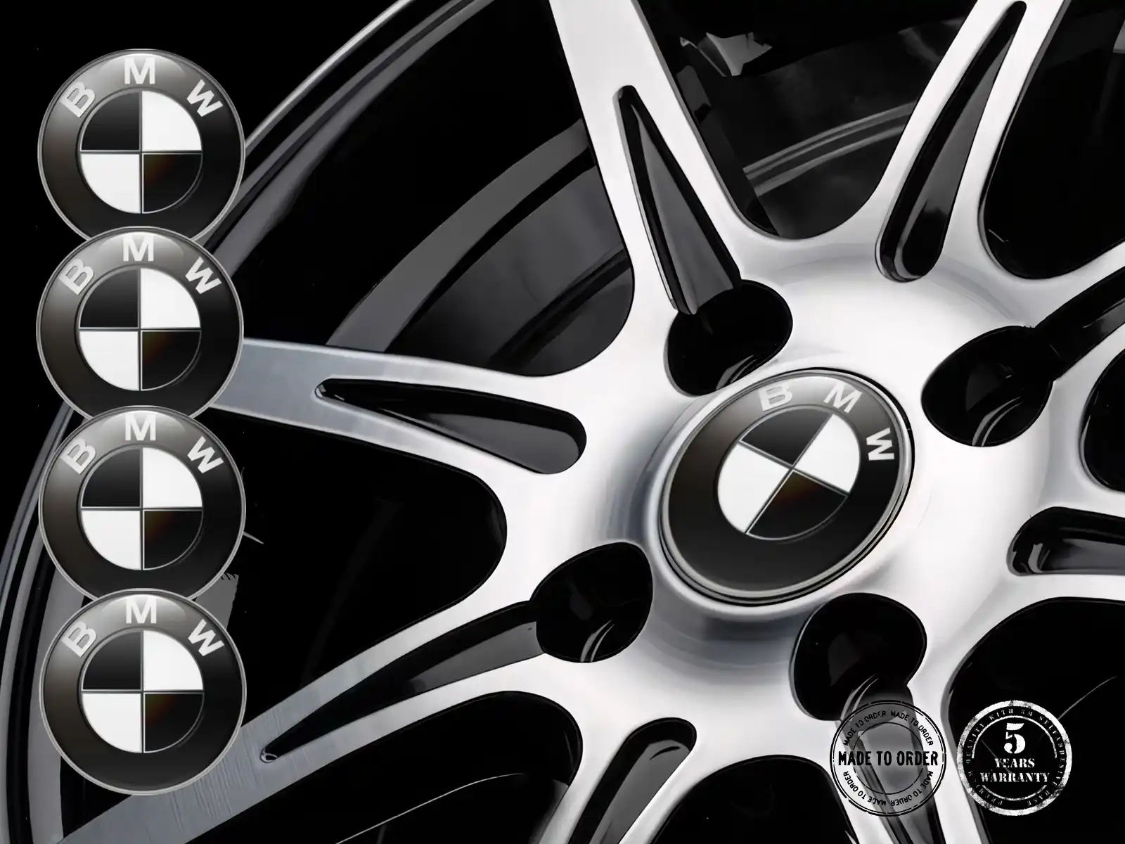 BMW Pegatinas Aro Autos Prisma Cuántico Premium